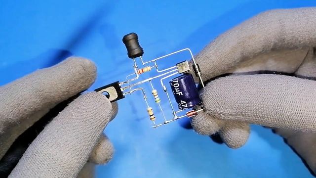 3.7v to 12v Converter using BD140, DC to DC Boost Converter, DC step up converter смотреть онлайн