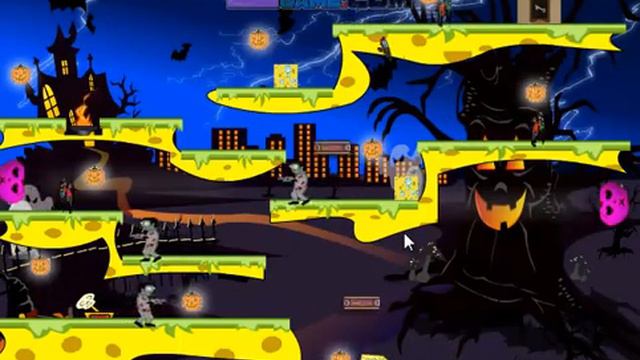 Spongebob Halloween Adventure Level 1-15 Walkthrough смотреть онлайн