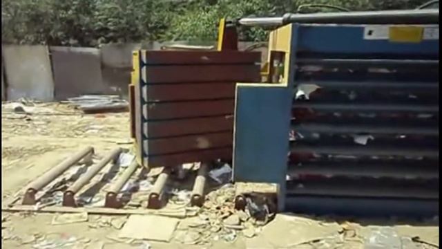 Cardboard horizontal baler смотреть онлайн