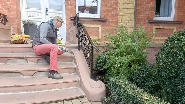 Sandsteintreppe Selber Restaurieren Vorher / Nachher