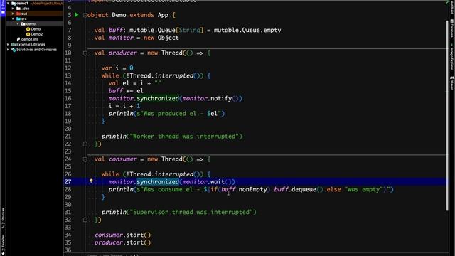 6) Scala. Wait and notify methids смотреть онлайн