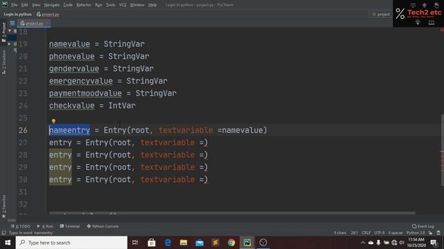 Python Project - Create Registration Form / Login Form Using Python смотреть онлайн