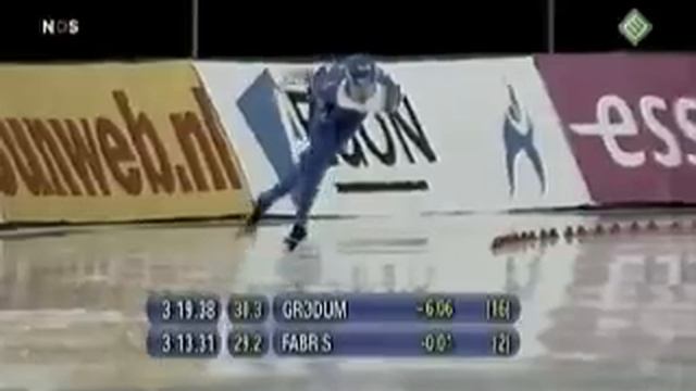 Enrico Fabris 5000m World Record Salt Lake City 10-11-2007 смотреть онлайн