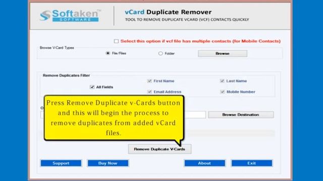 Softaken Vcard Duplicate Remover to Remove Duplicate Contacts from Single or Multiple Vcard (VCF) смотреть онлайн