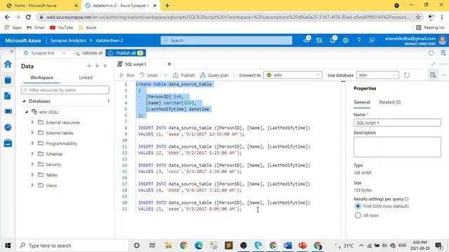 11. Data Engineering on MS Azure DP 203 (Data Processing) - Incremental Data Loads (Part A) смотреть онлайн