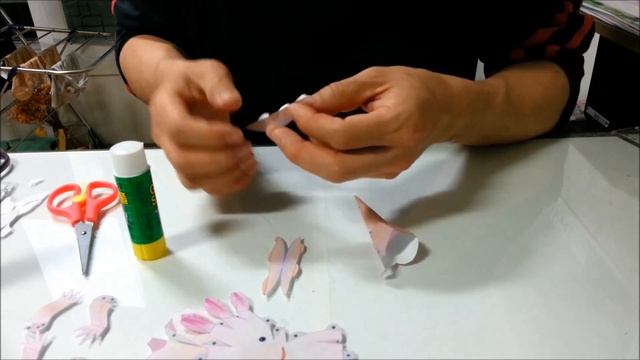 Paper Craft - Axolotl (입체종이접기 - 우파루파)