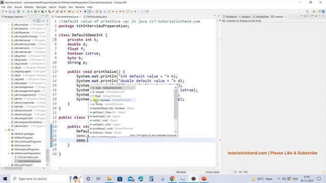 default values of primitive data types in java смотреть онлайн