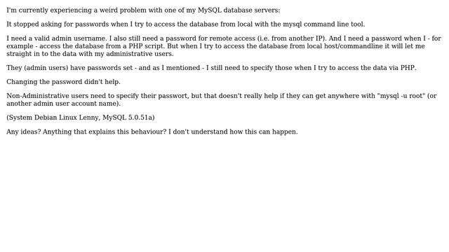DevOps & SysAdmins: MySQL stopped asking for passwords смотреть онлайн