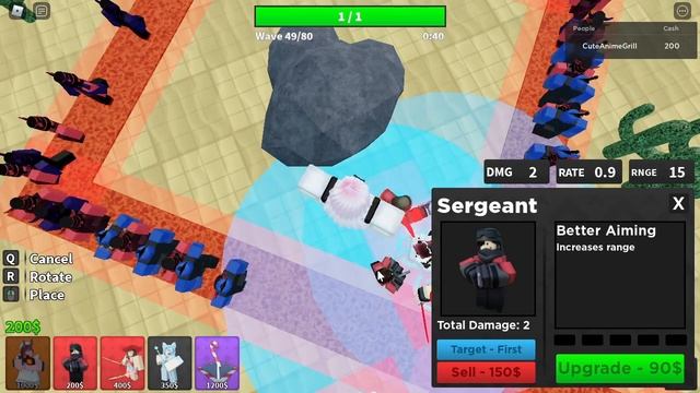 How To Beat Desert Map Master - Arena : Tower Defense Roblox смотреть онлайн