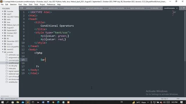 conditional operator or ternary operator in php смотреть онлайн