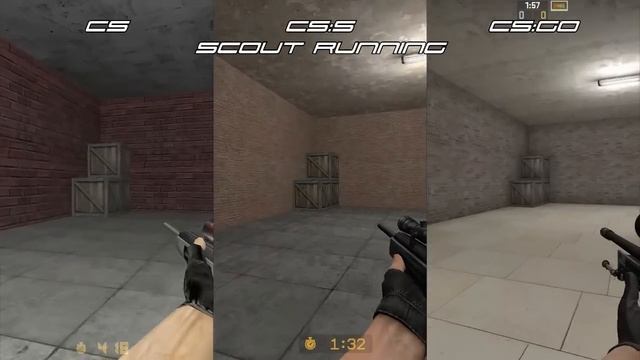 Сравниваем CS, CS:S и CS:GO, сравнение геймплейной части смотреть онлайн