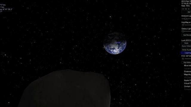 Asteroid 2012 DA14 - close to Earth смотреть онлайн