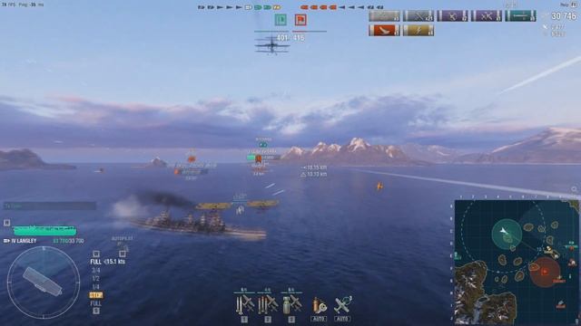 World of Warships Langley replay 100k dmg EPIC END смотреть онлайн