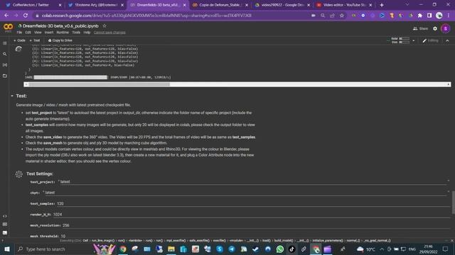 Text to 3d Model AI - Google Colab ! смотреть онлайн