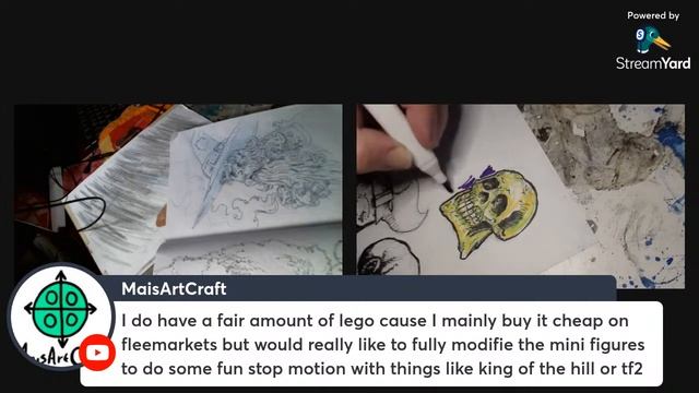 Live Artcast / with Jeff Lafferty & Gibran Redinger - Come Draw With Us! смотреть онлайн