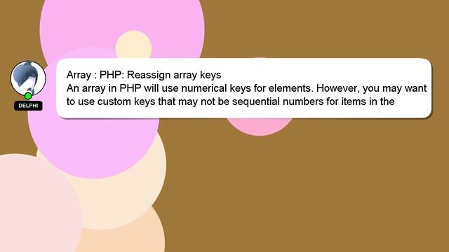 Array : PHP: Reassign array keys смотреть онлайн