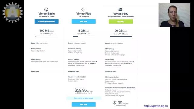 Урок 26-2.  Vimeo. Чем отличается платный аккаунт Vimeo от бесплатного.