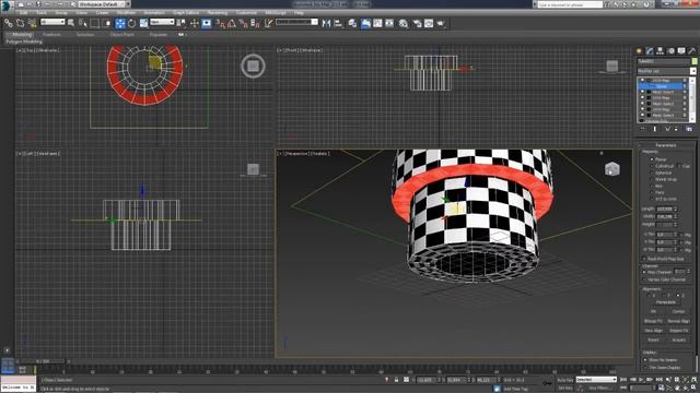 3D Max. Упражнение №18. Проецирование текстур с помощью Checker. смотреть онлайн