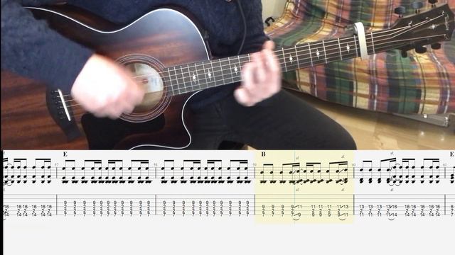 Blink 182 - I Miss You GUITAR COVER + PLAY ALONG TAB + SCORE смотреть онлайн