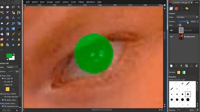 How you Change your Eye Color in GIMP смотреть онлайн