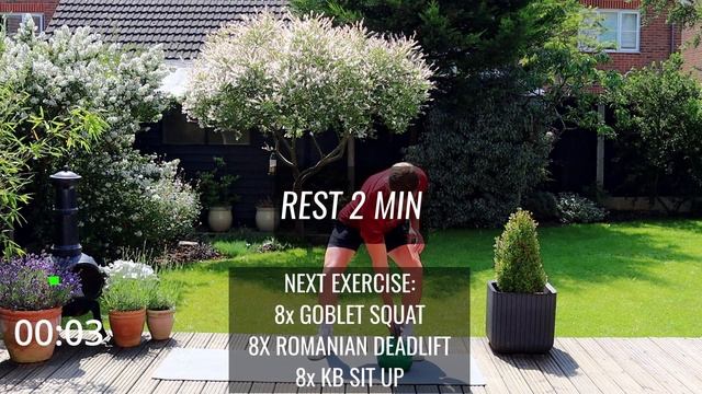 15 min Full Body Workout with Single Kettlebell смотреть онлайн
