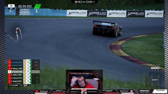 Assetto Corsa Competizione - Ferrari Challenge event by "The Snails" смотреть онлайн