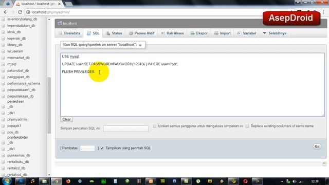 Cara Mengganti Password Database MySQL di Localhost смотреть онлайн