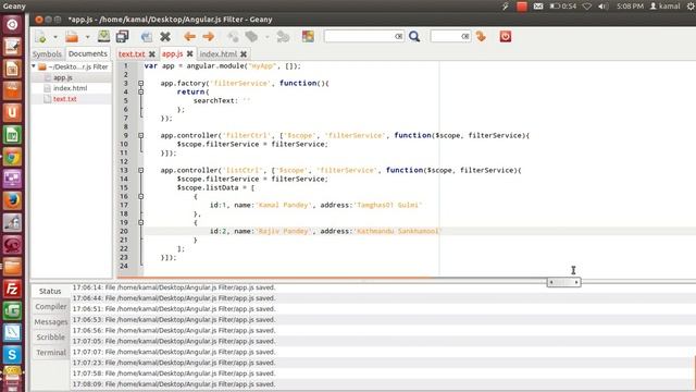filter in angular.js смотреть онлайн