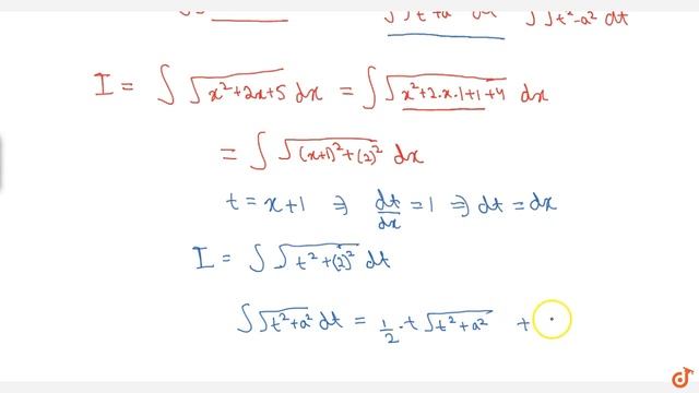 Examples: `int sqrt(x^2 + 2x + 5) dx` смотреть онлайн