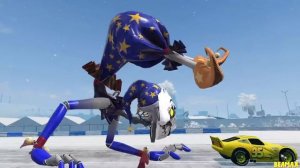 Live Epic Escape From Lightning McQueen Eater Monsters | McQueen VS Lightning McQueen | BeamNG.Driv