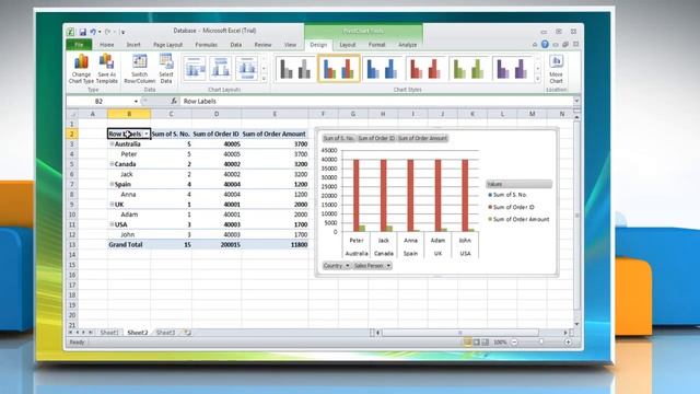 Microsoft® Excel 2010: How to delete a PivotTable or PivotChart report on Windows® Vista? смотреть онлайн