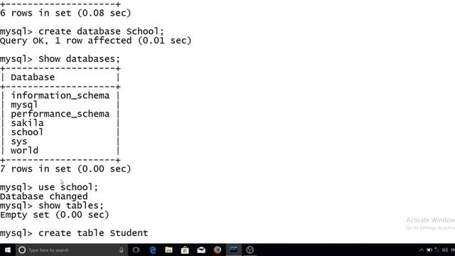 MySql Tutorial #2: Show Databases and Tables, Create Tables, Describe table смотреть онлайн