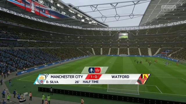 Manchester City vs Watford, Emirates FA Cup Final 2019 FIFA 19 Prediction смотреть онлайн