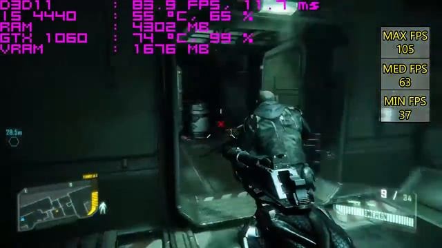 Crysis 3 - GTX 1060 6GB Ultra Intel Core i5 4440 12GB RAM смотреть онлайн