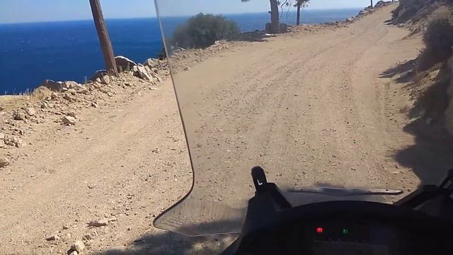 Honda NC 750 Integra off road.ikaria island.Trapalou beach. смотреть онлайн