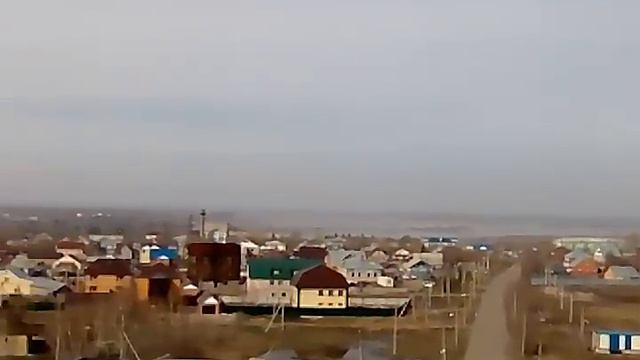 Разлив р. Ишим. Вид с Юбилейки, со строящегося 9 этажного дома смотреть онлайн