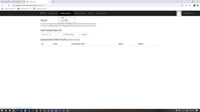 Azure App Service Advanced Tools a.k.a. Kudu смотреть онлайн