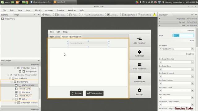 JavaFX Library Software #14 : Loading Issued Book For Submission (Book Return) смотреть онлайн