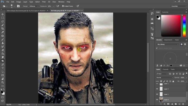 Photoshop laser eye tutorial смотреть онлайн