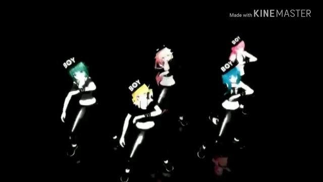 MMD Anime Black Bacardi, Dancing in My Bed смотреть онлайн