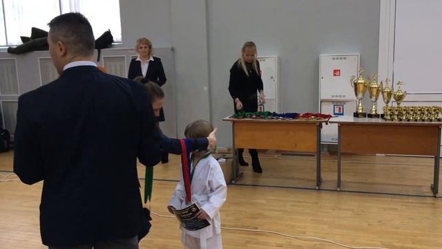 Савва Т - 15 Международные соревнования по каратэ WKF. Награждение Витебск 17.12.2016 смотреть онлайн