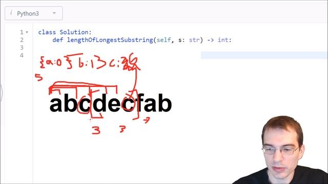 Python Programming Practice: LeetCode #3 -- Longest Substring Without Repeating Characters смотреть онлайн