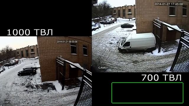 Сравнение видеокамер 700 твл и 1000 твл смотреть онлайн