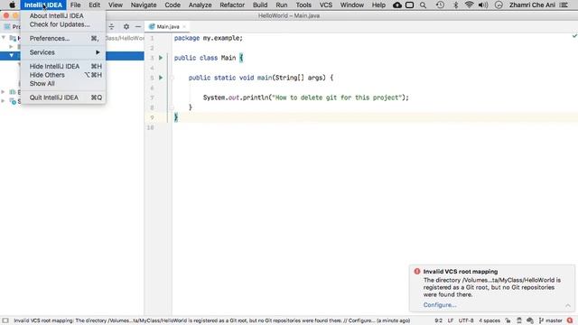 IntelliJ IDEA | How to completely delete git for a Java project смотреть онлайн