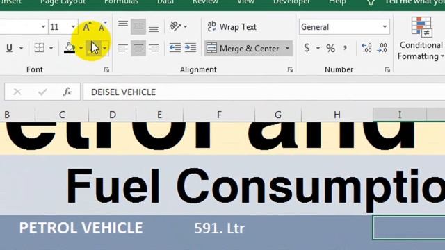 How To Make diesel and Petrol  consumption report format in excel смотреть онлайн