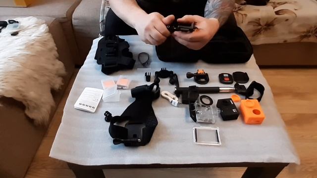 Экшен-камера Eken 4k ultra HD обзор комплектации, дополнительные аксессуары с AliExpress смотреть онлайн
