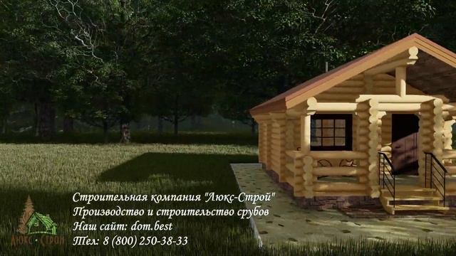 Проект одноэтажной бани "Зимин" 36,6 м2 5,4х8 м смотреть онлайн