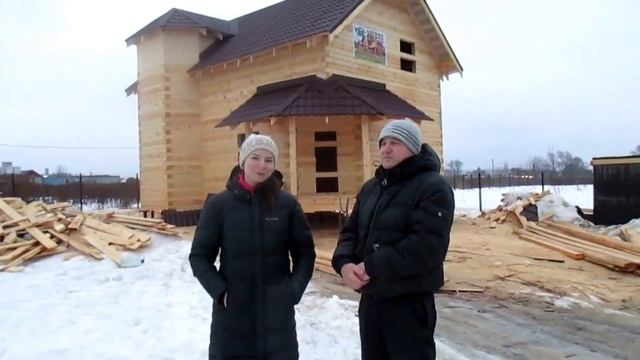 Видео-отзыв о строительстве дома из бруса 7х9, ДБ 39, МО, Пушкинский р-н, д. Невзорово смотреть онлайн