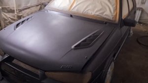 Самостоятельная покраска авто жидкой резиной и нанес матовый лак. Тюнинг ВАЗ 2114. 6-серия.