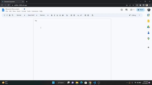 Google Docs Clone using ReactJS and Tailwind CSS смотреть онлайн